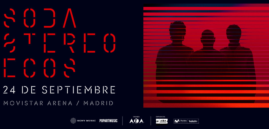 Soda Stereo trae ECOS a Madrid: 24 de septiembre en el Movistar Arena